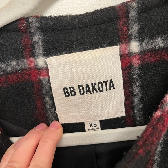 BB Dakota Hewes Flare Sleeve Check Jacket Women’s - Picture 4 of 5